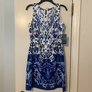 Lauren by Ralph Lauren - Blue and White Dress